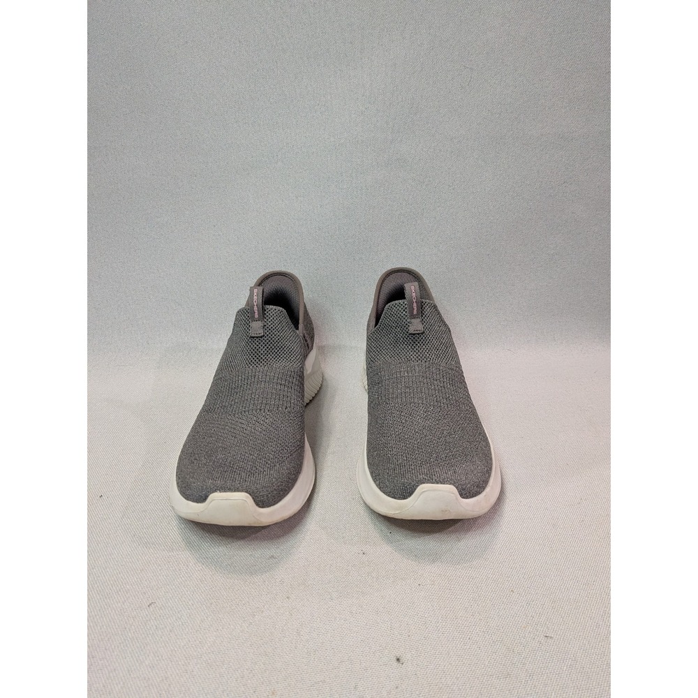 Skechers Slip-ins Ultra Flex 3.0 Women 8 Grey Excellent Hands Free Knit Sneaker